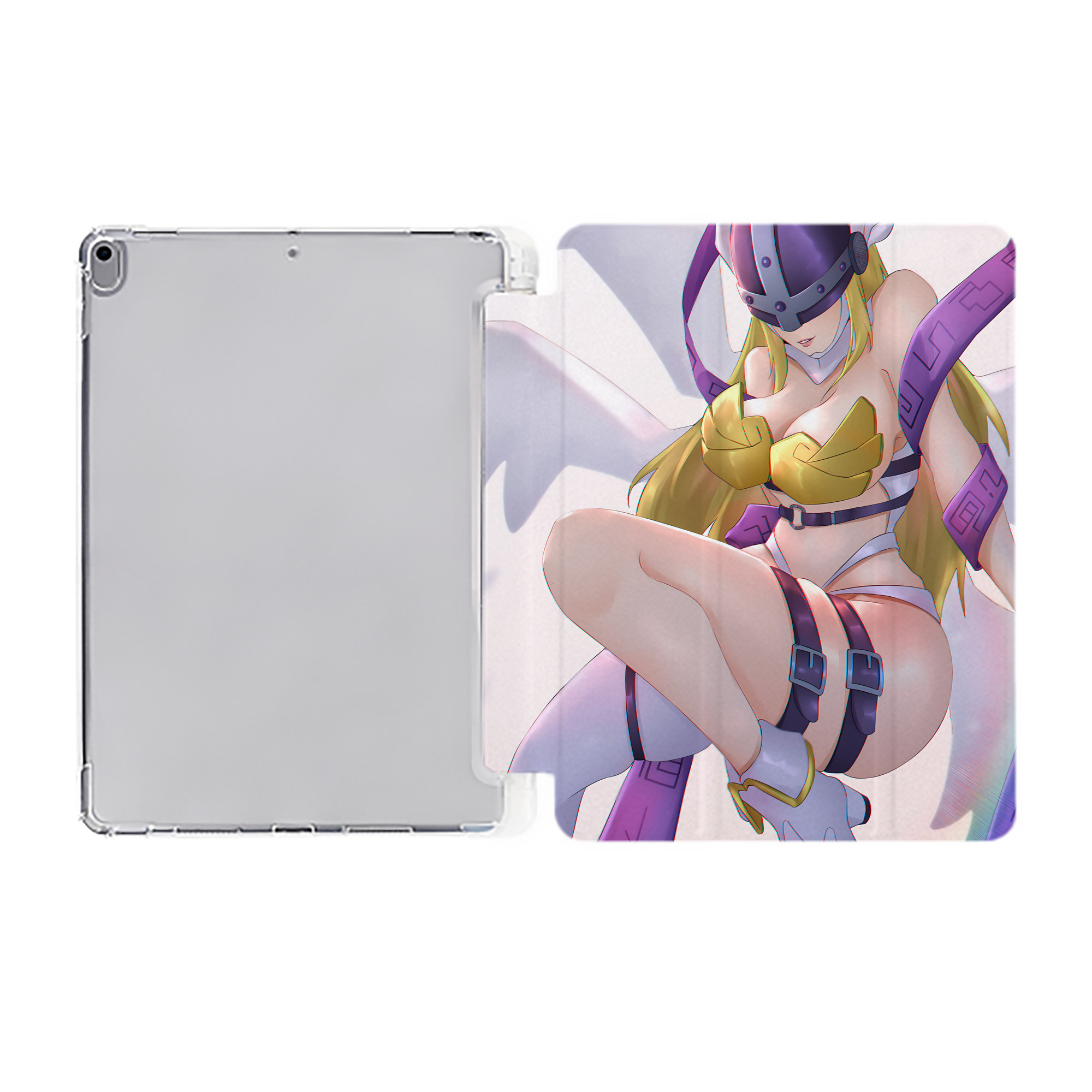 （画像用） Digimon デジタルモンスター/デジモン IPad ケース ペン収納付き 三つ折りスタンド PUレザー×シリコン 対応機種9.5/10.5/10.9インチ
